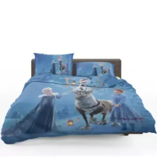 Discover Frozen Movie Disney Elsa and Anna Quilt Duvet Cover Set Doona Cover Bed Linen