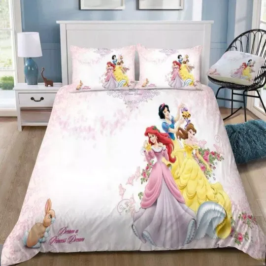 Discover Disney Princess #85 Quilt Duvet Cover Set Bedclothes Bed Linen Children