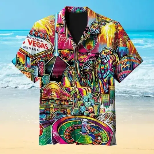 Discover Casino-Las Vegas Unisex Hawaiian Shirt