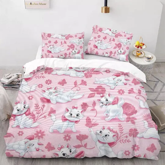 Discover Disney Marie Cat 3D The Aristocats 04# Quilt Duvet Cover Set Comforter Cover