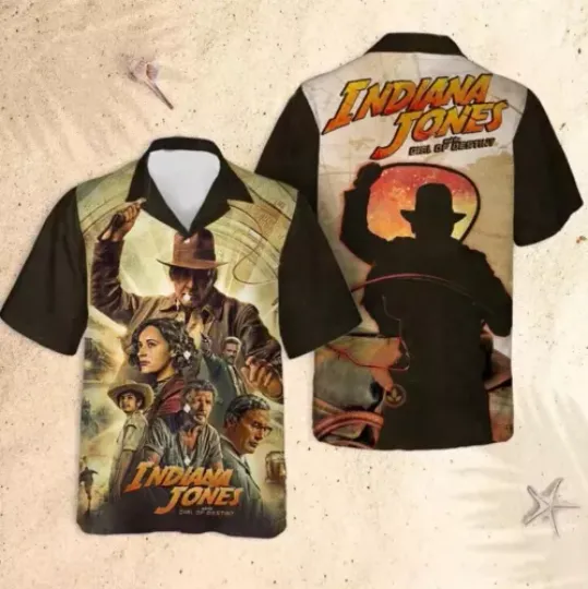 Indiana Jones Hawaiian Shirt, Summer Gift For Family And Friends, Hawaii Travel