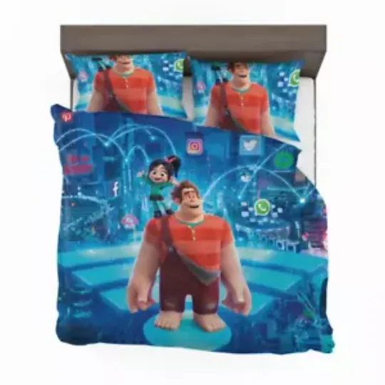 Discover Ralph Breaks the Internet Movie Disney Vanellope von Quilt Duvet Cover Set