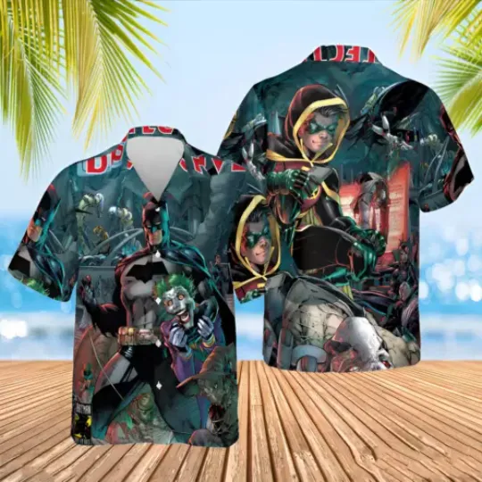 Discover Batman Hawaiian Shirt Summer Gift For Fans Short Sleeves