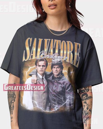 Discover Limited Damon Stefan Salvatore T-Shirt Oversize TShirt Unisex Shirt