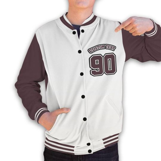 Discover AJ 3 Burgundy Crush Unisex Varsity Jacket, Hustle Like Broke Varsity Custom, Custom Baseball Jacket