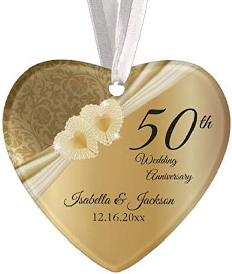 Discover Keepsake 50th Gold Wedding Anniversary Ornament
