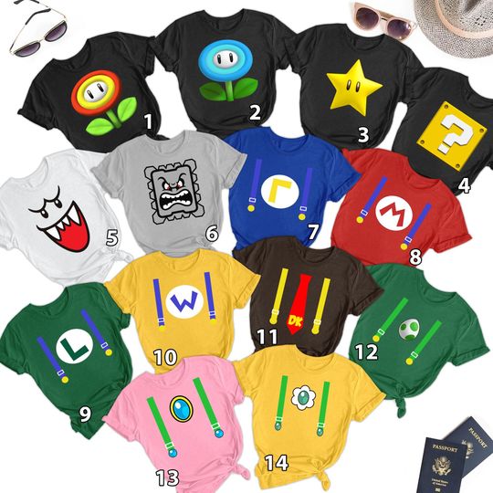 Discover Halloween Costume For Family Group T Shirt, Kid Toddler Birthday Party Theme, Super Game Halloween Cosplay, Dwarfs Tee, Hero Costume TShirt