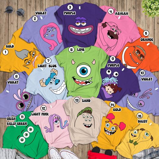 Monster INC Halloween Costume Shirt, Group Monster University Matching Halloween Costume, Family Halloween Costumes, Group Monster Inc Party