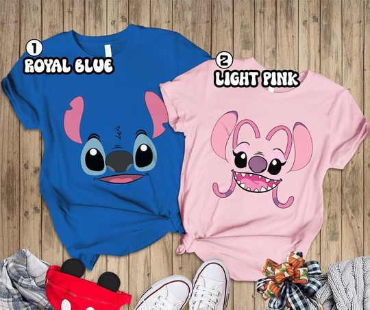 Family Stitch Costume Shirt | Family Angel Costume Shirt | Stitch And Angel Shirt | Family Costume Shirt | Family Halloween Costume Shirt