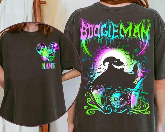 Discover Personalized Nightmare Before Christmas Boogie Man Shirt, Oogie Boogie Bash 2024, Nightmare Before Christmas, Disney Halloween Family Trip