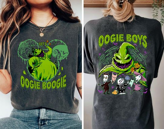 Discover Oogie Boogie The Nightmare Before Christmas Shirt, Oogie Boogie Bash Shirt, Halloween Let's Oogie Boogie Shirt, Spooky Season Shirt