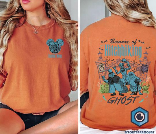 Personalized The Haunted Mansion Tee, Beware of Hitchhiking Ghosts, Mickey Ears The Haunted Mansion, Trick Or Treat