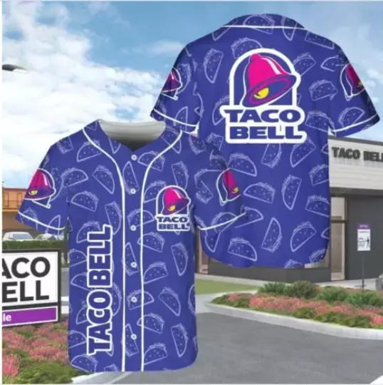 Blue Taco Bell Baseball Jersey, Whiskey Lover Jersey Shirt