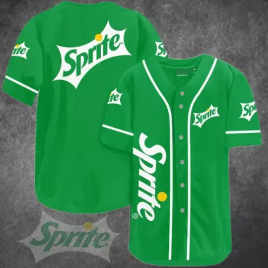 Sprite Baseball Jersey, Soft drink Lover Jersey Shirt