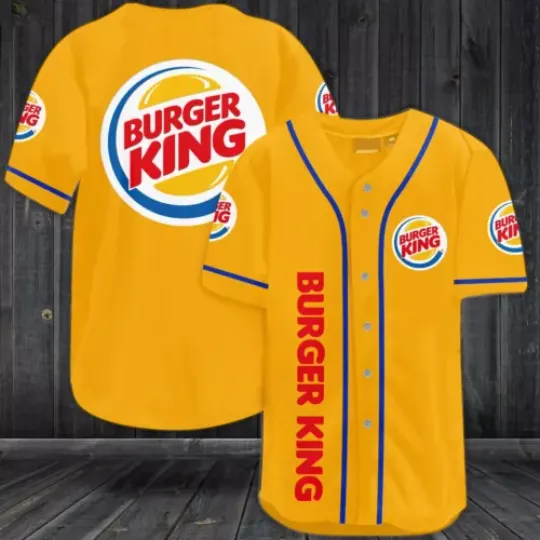Discover Burger King Baseball Jersey, Soft Drink Lover Jersey Shirt, Drinking Love