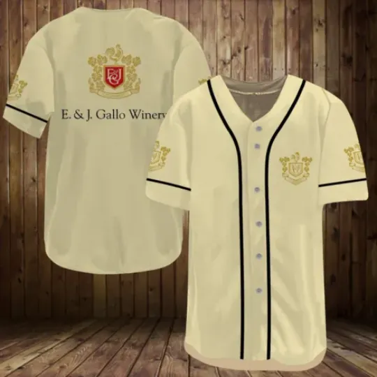 Discover E & J Gallo Winery Baseball Jersey Shirt, Wine Lover Shirt