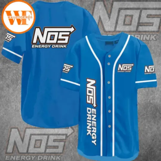 Discover Nos Energy Drink Baseball Jersey, Drink Lover Jersey Shirt