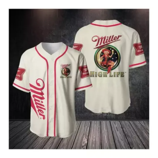 Discover Miller Highlife Baseball Jersey Shirts, Miller Highlife Shirts, Shirt For Men