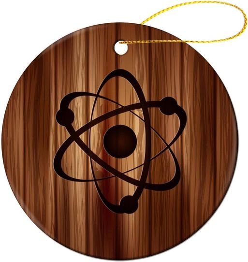 Discover Molecule Atom IconWooden Christmas Ornaments Ceramic Ornaments Crafts Christmas Tree Decorations Round Home Hanging 1 Pcs