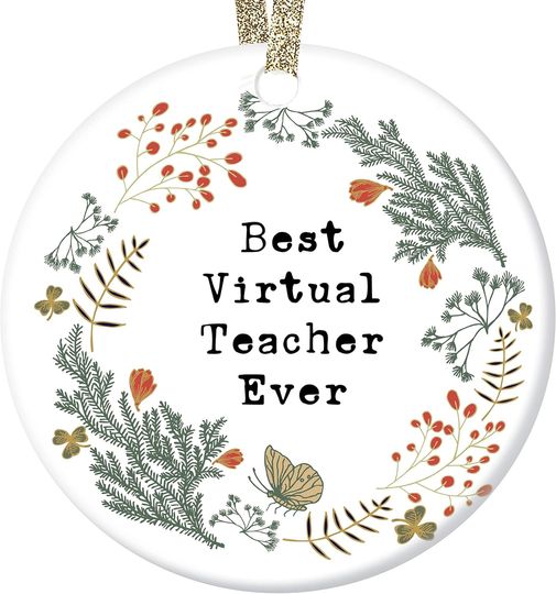 Discover DIGIBUDDHA Best Virtual Teacher Quarantine Gifts for Social Distancing Classroom Teachers Can Virtually Do Anything Remote Learning Online Teaching Virtual Teacher Christmas Ornament