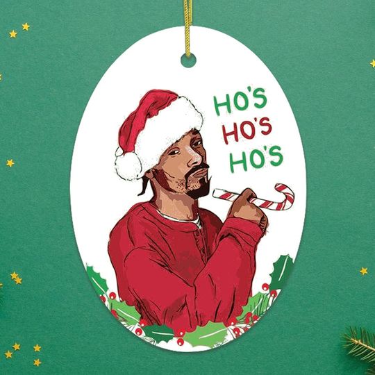 Discover Ho's Ho's Ho's Funny Christmas Ornament