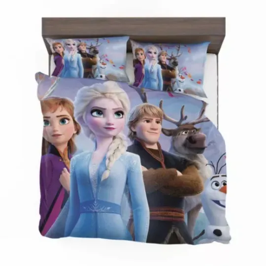 Discover Anna Elsa Kristoff in Frozen 2 Disney Movie Bedding Set Bedroom Decor SINGE