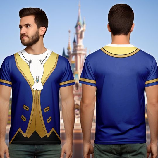 The Beast Prince Costume Cosplay 3D Shirt, Halloween Costume For Family Group T Shirt, Princess And Monster Couple Shirt, Gift For Couple