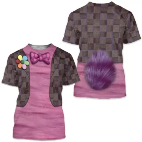 Bing Bong Costume T-Shirt, Inside Out Bing Bong Cosplay Costume 3D T-Shirt