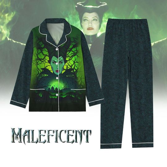 Halloween Pajamas, Maleficent Villains Women Pajamas, Disney Villains Pj Set, Bad Witches Club Shirt, Spooky Season Gift