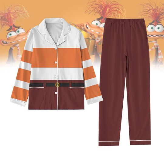 Halloween Pajamas, Anxiety Costume Pajamas, Disney Inside Out Pajamas Set, Inside Out Characters Shirt, Mental Health Gift