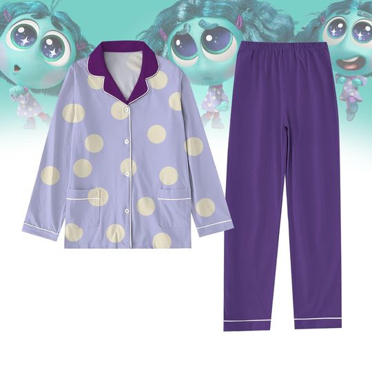Halloween Pajamas, Inside out Envy Pajamas Set, Inside Out Movie 2 Shirt, Envy Cosplay Costume, Magic Kingdom Shirt, Disney Pixar Gift
