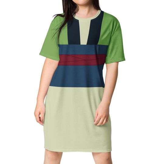 Mulan Costume T-shirt Dress | Halloween | Cosplay | Women's Clothing