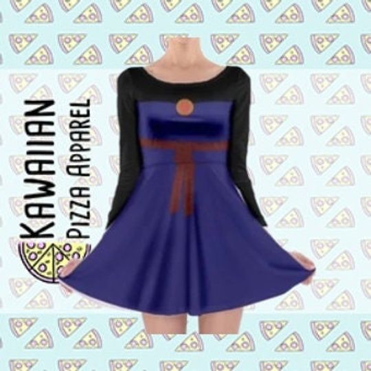 Evil Queen Snow White Inspired Long Sleeve Skater Dress | Halloween | Cosplay | Women's Clothing