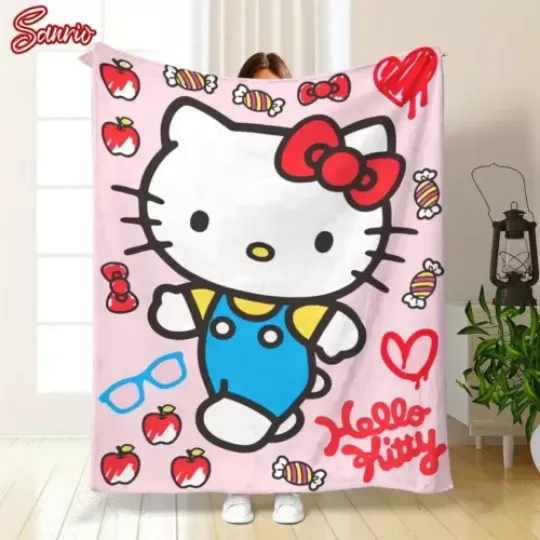 Throw Blanket Sanrio Hello Kitty