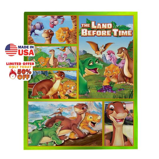 Customized The Land Before Time Blanket, The Land Before Time Blanket, The Land Before Time Baby Blanket, Custom Blanket with Name