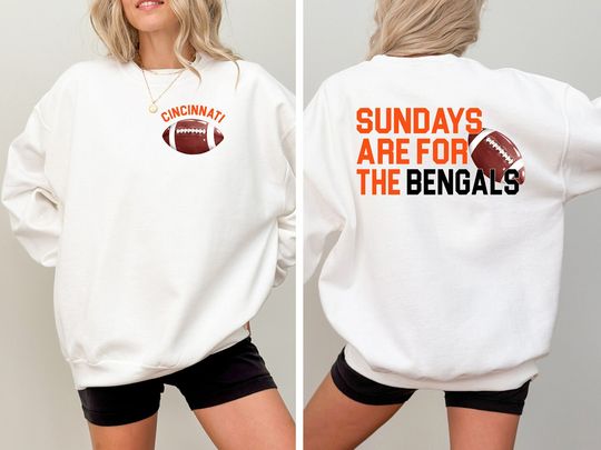 Sundays Are for the Bengals - Cincinnati Bengals Shirt| Game Day Apparel | Perfect for Bengals Fans | Gift for Football Fan | Fan Gear