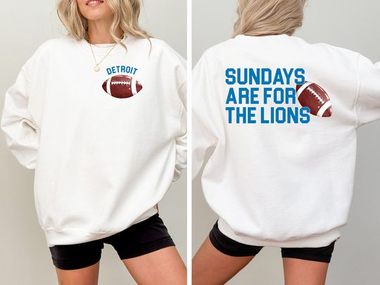 Sundays Are for the Lions - Detroit Lions Shirt | Game Day Apparel | Perfect for Lions Fans | Gift for Football Fan | Fan Gear