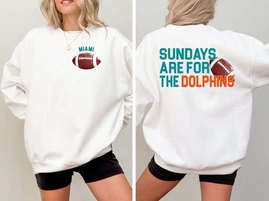 Miami Dolphins Football Shirt, Sundays are for the Dolphins, football, Football Shirt, Miami Football, Dolphins Football