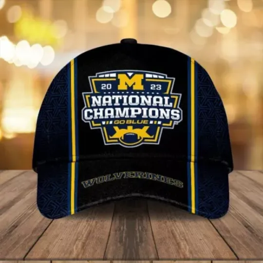 Michigan Wolverines Football Baseball Cap AOP | Sport | Gift For Fans | Father's Gift | Gift For Him