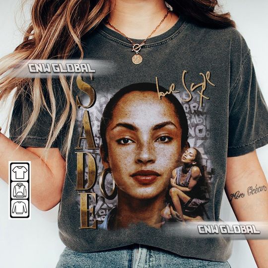 Sade Retro 90s Music Shirt, Bootleg Vintage Y2K , Sade Diamond Singer Tour Concert Unisex Gift For Fan