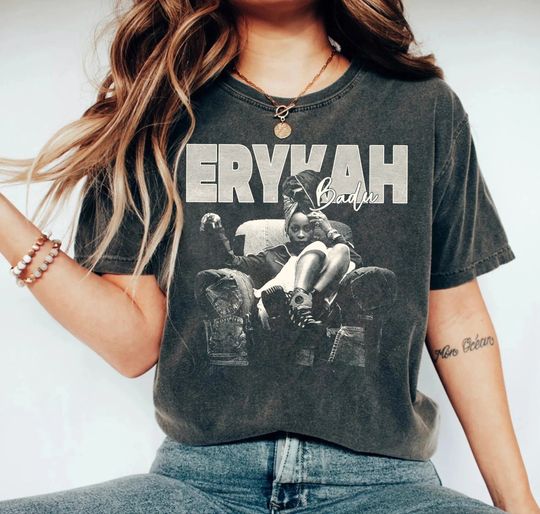 Unisex Erykah Badu T-Shirt, Erykah Vintage 90s Album Shirt, Erykah Badu Music Rapper Shirt, American Singer Shirt, Gift For Fans Men Women