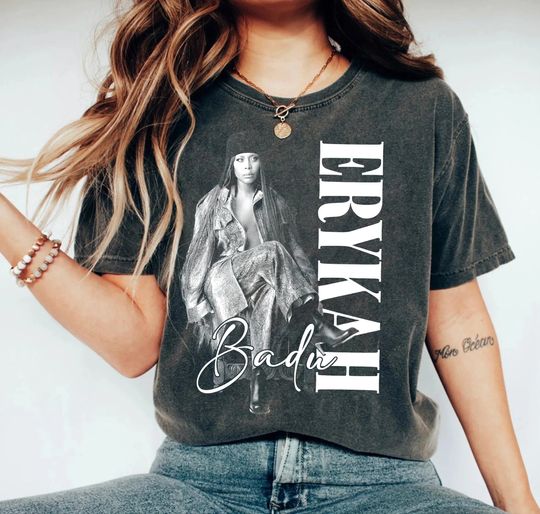 Retro Erykah Badu shirt, Erykah Badu Graphic Tee, Erykah Badu Rock Style Bootleg Tee, Erykah Badu 90's Music Tee, Gift For Fan Shirt