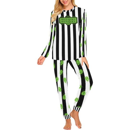 Beetle Juice Women's All Over Print Pajama Set