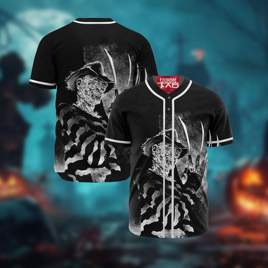 Freddy Krueger Baseball Shirt, Freddy Krueger Costume Nightmare On Elm Shirt, Horror Movie Shirt, Scary Movie Shirt