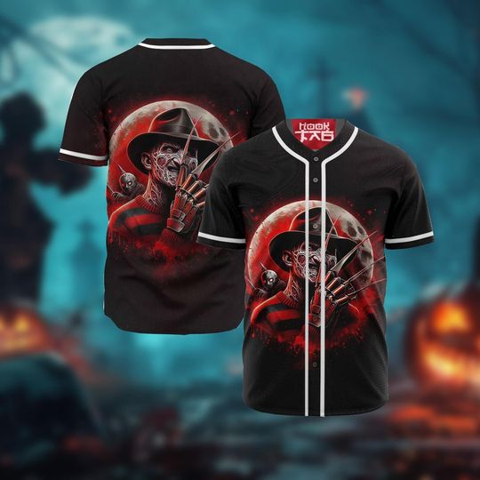 Freddy Krueger Baseball Shirt, Freddy Krueger Nightmare On Elm Shirt, Horror Movie Shirt, Scary Movie Shirt