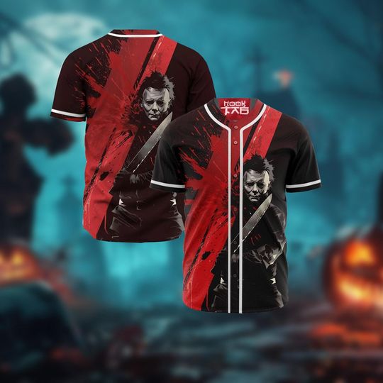 Michael Myers Baseball Shirt, Michael Myers Jersey, John Carpenter Horror Movie Jersey, Horror Shirt, Halloween Shirt, Gift Halloween