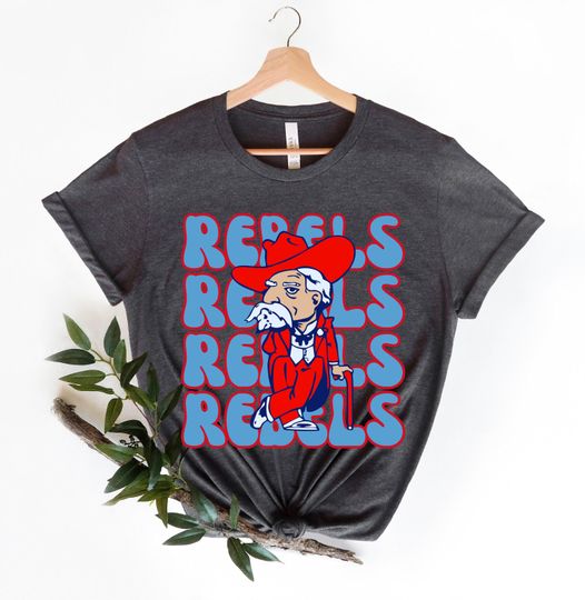 Rebels Shirt, Ole Miss Rebels Shirt, Colonel Reb Shirt, Mississippi University Football Team Shirt, Game Day Shirt, Rebels Mascot Shirt