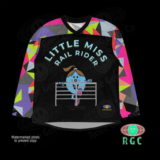 Little Miss Rail Rider Lightweight Festival Jersey | Rave Clothing | Festival Outfits | Rave Jerseys | EDC | Lost Lands | EDM
