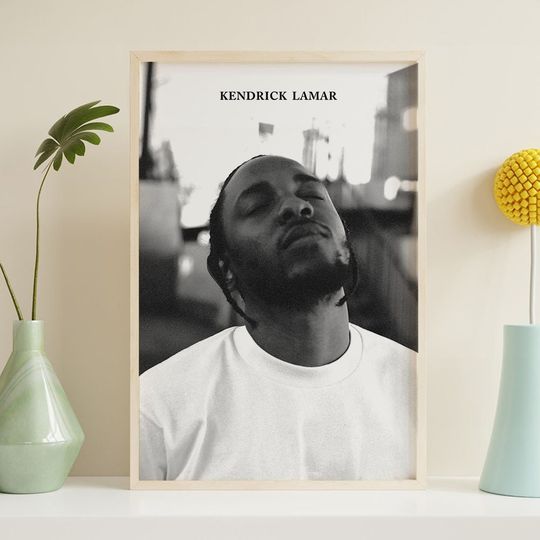 Kendrick Lamar Rapper Canvas Poster, HD Poster print, Vintage Poster, Art Collectibles, Home decor, Wall Art, Unframed