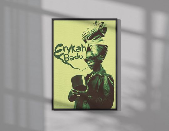 Erykah Badu Poster | Music Poster | Wall Art | Wall Decor